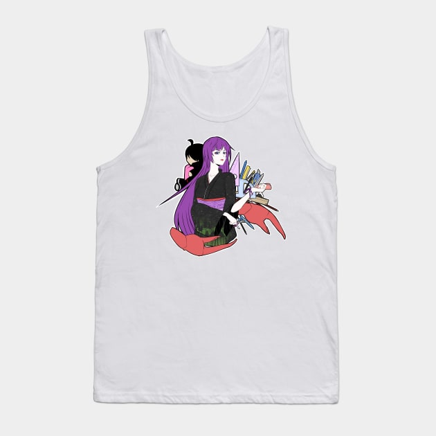 Senjougahara kimono (Bakemonogatari) Tank Top by MangaXai